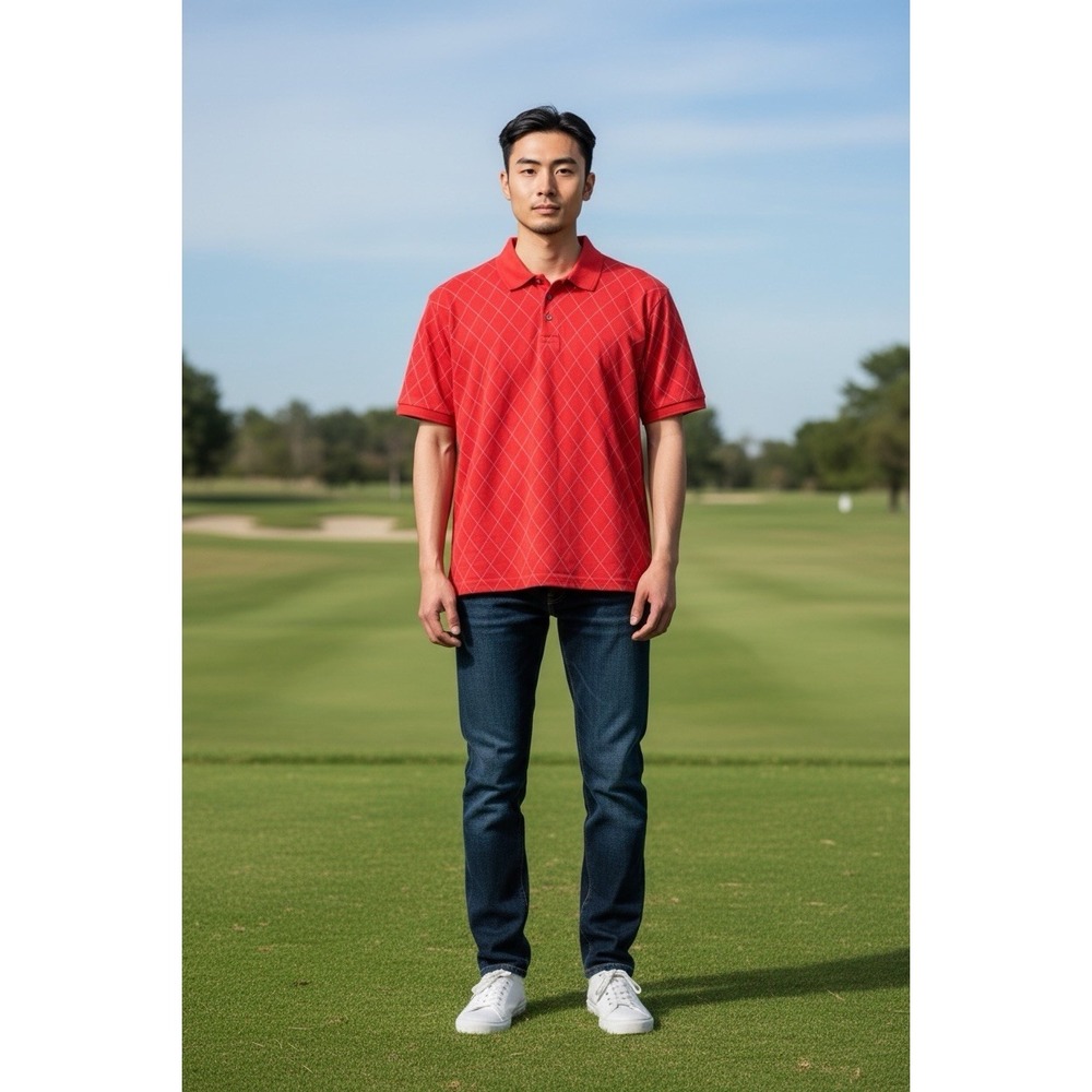 Lot: 5 Foundry Supply Co Mens (Pink Red Blue Purple Yellow) S/S Polo Golf Casual - Picture 14 of 16
